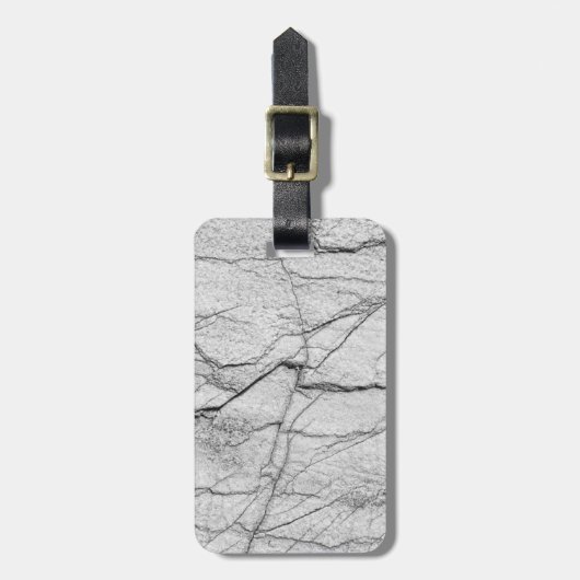 Graue Marmorplatte Gepäckanhänger (Vorderseite vertikal)
