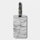 Graue Marmorplatte Gepäckanhänger (Rückseite vertikal)