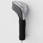 Graue Marmorplatte Golf Headcover (angewinkelt)