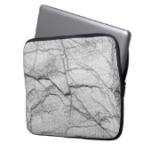 Graue Marmorplatte Laptopschutzhülle (Vorderseite Links)