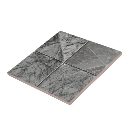Graue Marmorquadrate Keramik Fliese (Seite)