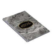 Graue Marmorsteinmuster Textur Print 2 Notizblock (Rechte Seite)