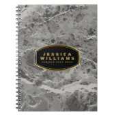 Graue Marmorsteinmuster Textur Print 2 Notizblock (Vorderseite)