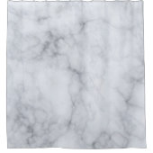 Graue Marmorstone Textur Duschvorhang (Vorderseite)