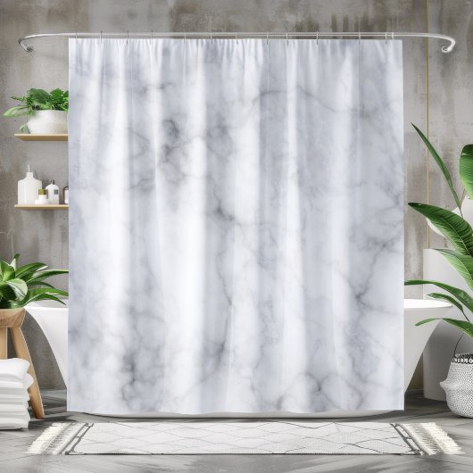 Graue Marmorstone Textur Duschvorhang