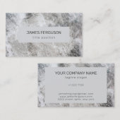 Graue Marmorstone-Visitenkarte Visitenkarte (Vorne/Hinten)