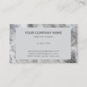 Graue Marmorstone-Visitenkarte Visitenkarte (Rückseite)