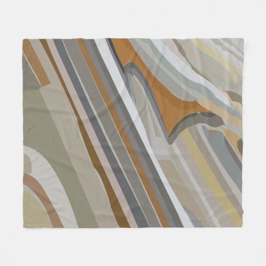 Graue Marmorstreifen Fleecedecke (Vorderseite (Horizontal))