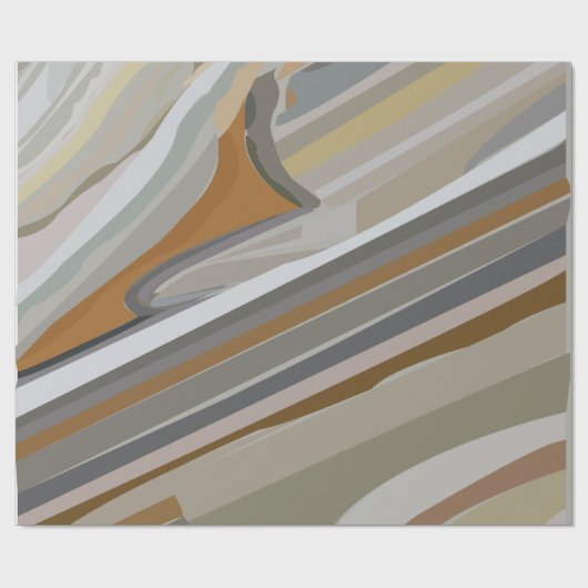 Graue Marmorstreifen Geschenkpapier (Flach)