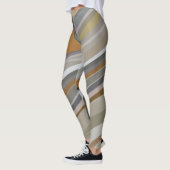 Graue Marmorstreifen Leggings (Links)