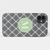 Graue marokkanische Gitterwinde Case-Mate iPhone Hülle (Rückseite (Horizontal))