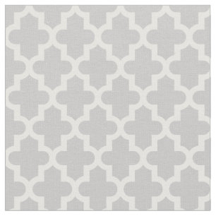 Graue marokkanische Print Stoff