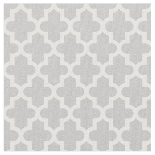 Graue marokkanische Print Stoff (Nahaufnahme)