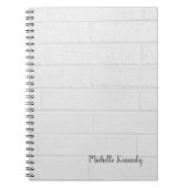 Graue Mauer Minimalistisch Beruflich modern Notizblock (Vorderseite)