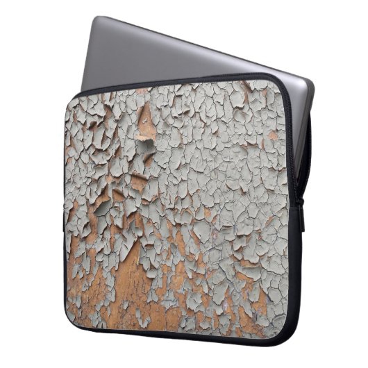 Graue Mauerfarbe Laptopschutzhülle (Vorderseite Links)