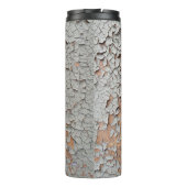 Graue Mauerfarbe Thermosbecher (Rückseite)