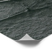 Graue Mauerziegel Poster (Ecke)