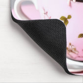 Graue Maus in Teetasse Mousepad (Ecke)