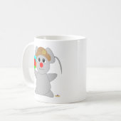 Graue Maus Kaffeetasse (Vorderseite Links)