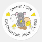 Graue Mäuse essen Umschlag Aufkleber (Vorderseite)