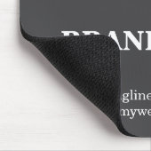 Graue Mauspad mit individuellem Firmenlogo für Pro (Ecke)