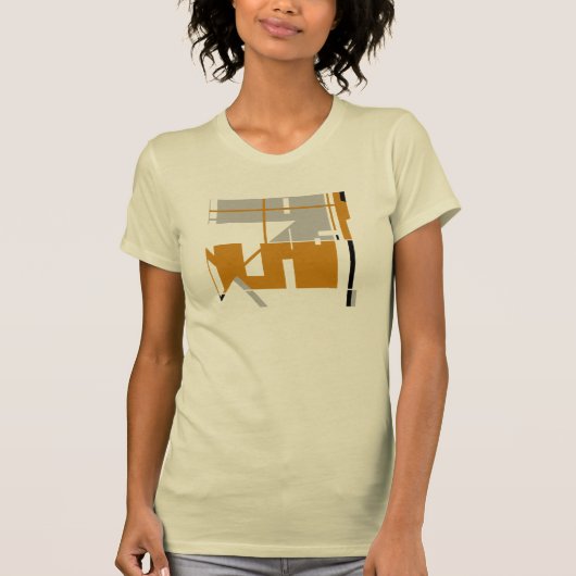 Graue, MCM inspiriert Geometrie-Abstrakt T-Shirt (Vorderseite)