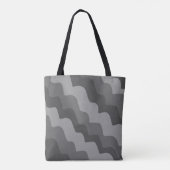 Graue Meereswellen Tasche (Rückseite)