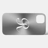 Graue metallische Case-Mate Phone Case Apple iPhon (Rückseite (Horizontal))