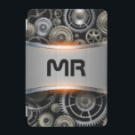 Graue metallische Hintergrund iPad Mini-Abdeckung iPad Mini Hülle<br><div class="desc">Bild eines grauen Hintergrund aus Metall mit schwarz anpassbarem Text.</div>