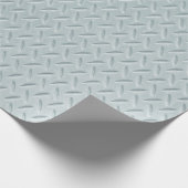 Graue Metallstruktur Geschenkpapier (Ecke)