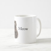 Graue Miezekatze Kaffeetasse (VorderseiteRechts)