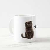 Graue Miezekatze Kaffeetasse (Vorderseite Links)