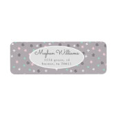 graue minimalistische Frühlingsblütenblüte Rücksen (Vorne)