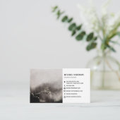 Graue, moderne Art Business Card Visitenkarte (Stehend Vorderseite)