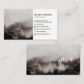 Graue, moderne Art Business Card Visitenkarte (Vorne/Hinten)