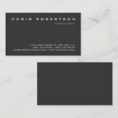 Graue, moderne, attraktive Visitenkarte (Vorne/Hinten)