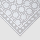 Graue moderne Bone-Inlay-Decoupage-Papier Seidenpapier (Detail)