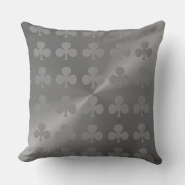 Graue, moderne Clubs Muster Baumwoll-Kissen Kissen