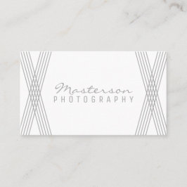 Graue moderne Deko Business Card Visitenkarte