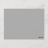 Graue moderne Deko-Postkarte Postkarte (Rückseite)