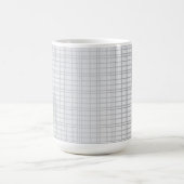 Graue, moderne, einfache, coole, trendige Rasterli Kaffeetasse (Mittel)