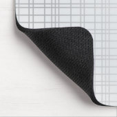 Graue, moderne, einfache, coole, trendige Rasterli Mousepad (Ecke)