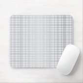 Graue, moderne, einfache, coole, trendige Rasterli Mousepad (Mit Mouse)