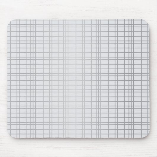 Graue, moderne, einfache, coole, trendige Rasterli Mousepad (Vorne)