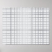 Graue, moderne, einfache, coole, trendige Rasterli Poster (Vorne)