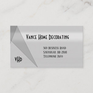 Graue, moderne, geometrische Design-Visitenkarte Visitenkarte
