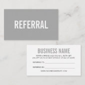 Graue moderne Geschäftskarte der Minimalistischen Visitenkarte (Vorne/Hinten)