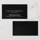 Graue moderne Unternehmenskarte für Holzeffekte Visitenkarte (Vorne/Hinten)