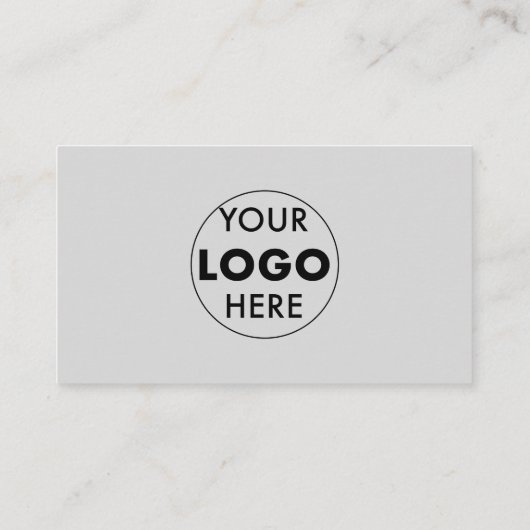 Graue, moderne Visitenkarten | QR und Logo | Stand Visitenkarte (Rückseite)