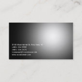 Graue Mongram Innenarchitektur Designer Visitenkar Visitenkarte (Rückseite)